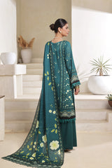 Dressline Nirmal Unstitched 3 Piece Premium Heavy Chikankari Pallu Emb Bana Dora Digital Printed Lawn Collection