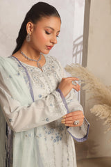 Dressline Launching New Semi Stitched 3 Pcs Premium Emb ChikankariDoriya Lawn Collection