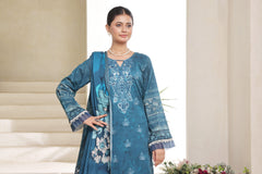 Dressline Nirmal Unstitched 3 Piece Premium Heavy Chikankari Pallu Emb Bana Dora Digital Printed Lawn Collection