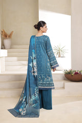 Dressline Nirmal Unstitched 3 Piece Premium Heavy Chikankari Pallu Emb Bana Dora Digital Printed Lawn Collection