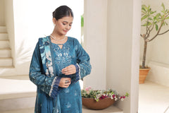 Dressline Nirmal Unstitched 3 Piece Premium Heavy Chikankari Pallu Emb Bana Dora Digital Printed Lawn Collection