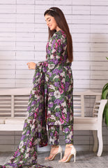 Feathers Unstitched 3 Piece Summer Collection-RASIN-FT125