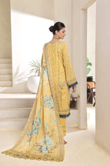 Dressline Nirmal Unstitched 3 Piece Premium Heavy Chikankari Pallu Emb Bana Dora Digital Printed Lawn Collection