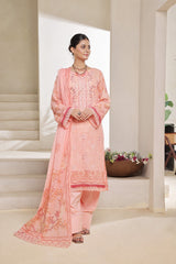 Dressline Nirmal Unstitched 3 Piece Premium Heavy Chikankari Pallu Emb Bana Dora Digital Printed Lawn Collection