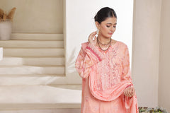 Dressline Nirmal Unstitched 3 Piece Premium Heavy Chikankari Pallu Emb Bana Dora Digital Printed Lawn Collection