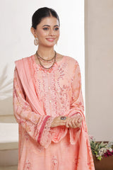 Dressline Nirmal Unstitched 3 Piece Premium Heavy Chikankari Pallu Emb Bana Dora Digital Printed Lawn Collection