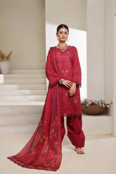 Dressline Nirmal Unstitched 3 Piece Premium Heavy Chikankari Pallu Emb Bana Dora Digital Printed Lawn Collection