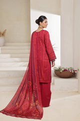 Dressline Nirmal Unstitched 3 Piece Premium Heavy Chikankari Pallu Emb Bana Dora Digital Printed Lawn Collection