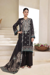 Dressline Nirmal Unstitched 3 Piece Premium Heavy Chikankari Pallu Emb Bana Dora Digital Printed Lawn Collection