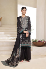 Dressline Nirmal Unstitched 3 Piece Premium Heavy Chikankari Pallu Emb Bana Dora Digital Printed Lawn Collection