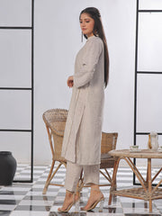 Tng By Md Solid Co Ords Collection-Kalidaar -Ash Grey