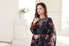 Dressline Gul Bano Stitched 3 Piece Emb Luxury Organza Collection