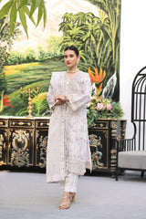 Dressline Semi Stitched 3 Pc Emb Luxury Organza Clutches Collection