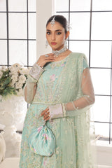 Dressline New Semi Stitched 3 Pc Luxury Emb Maxi Collection