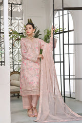 Dressline Semi Stitched 3 Pc Emb Luxury Organza Clutches Collection