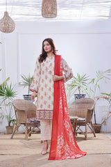 Dressline Launching New Stitched 3 Piece Emb Print Lawn Collection