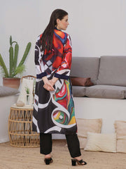 Tng By Md Stitched Shrug Collection-Gulzaar (Black)