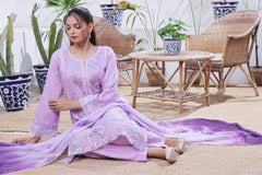 Dressline Launching New Stitched 3 Piece Emb Lawn Jacquard With Munnar Dupatta Collection