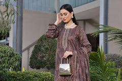 Dressline Launching New Un Stitched 3 Pcs Emb Laserkari Digital Printed Lawn Collection