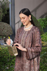 Dressline Launching New Un Stitched 3 Pcs Emb Laserkari Digital Printed Lawn Collection