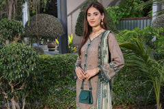 Dressline Launching New Un Stitched 3 Pcs Emb Laserkari Digital Printed Lawn Collection
