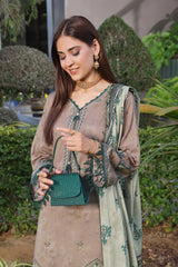 Dressline Launching New Un Stitched 3 Pcs Emb Laserkari Digital Printed Lawn Collection