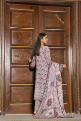 Dressline Launching New Un Stitched 3 Pcs Emb Laserkari Digital Printed Lawn Collection