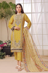 3 PIECE - EMBROIDERED ORGANZA SUIT 109K - Dressline Fabric