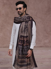 Tng By MD Mens Shawl Collection-Taj Mahal (Black)
