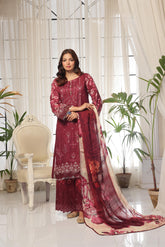 Dressline Launching New Unstitched 3 Pcs Premium Chikankari Bana Dora Digital Printed Lawn Collection