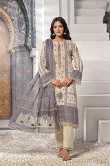 Dressline Un Stitched 3 Pcs Emb Laserkari Digital Printed Lawn Collection