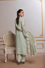 Dressline Red-Rose A Statement Of Elegance Semi Stitched Zari Aiyudiya Net Collection With Staple Lorex Dhari Dupatta & Raw Silk Grip Trousers