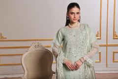 Dressline Red-Rose A Statement Of Elegance Semi Stitched Zari Aiyudiya Net Collection With Staple Lorex Dhari Dupatta & Raw Silk Grip Trousers