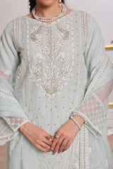 Dressline Lotus Refined Grace In Net Viscose Semi Stitched Aiyudiya Net Viscose Suit With Raw Silk Grip Trousers