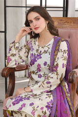 Feathers Unstitched 3 Piece Summer Collection-BOBBIE-FT350