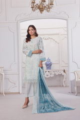 Dressline Launching New Unstitched 3 Pcs Premium Chikankari & Cutwork Emb Digital Printed Lawn Collection
