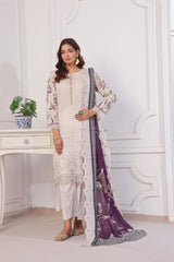 Dressline Launching New Unstitched 3 Pcs Premium Chikankari & Cutwork Emb Digital Printed Lawn Collection