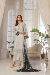 Dressline Launching New Unstitched 3 Pcs Premium Chikankari & Cutwork Emb Digital Printed Lawn Collection