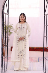 Pulse By Dressline Stitched 3 Piece Formals Collection'2025-pulse-stitched-ivory-glow
