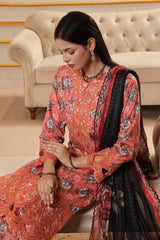 Dressline Titliyan Stitched 3 Piece Fancy Emb Chikankari Lawn Dress