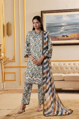 Dressline Zahra New Stitched Fancy Emb Chikankari Lawn Fancy Dupatta Collection