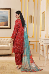 Dressline Titliyan Stitched 3 Piece Fancy Emb Chikankari Lawn Dress
