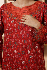 Dressline Titliyan Stitched 3 Piece Fancy Emb Chikankari Lawn Dress