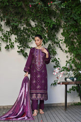 Dressline Semi Stitched 3 Pcs Luxury Emb Khaddar Collection