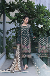 Dressline Semi Stitched 3 Pcs Luxury Emb Khaddar Collection