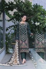 Dressline Semi Stitched 3 Pcs Luxury Emb Khaddar Collection