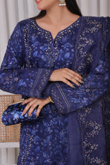 Dressline Semi Stitched 3 Pc Emb Luxury Organza Clutches Collection