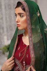 3 PIECE - EMBROIDERED CHIFFON SUIT 964J - Dressline Fabric