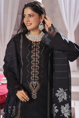 Dressline Semi Stitched 3 Pcs Emb Viscose Zari Collection