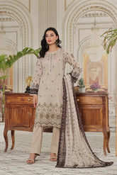 Dressline Un Stitched 3 Pcs Emb Chikankari Digital Printed Lawn Collection